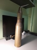 Гільза від 57мм снаряду UOR 281U для гармати с-60 + ковпачок