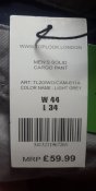 Штани mens solid cargo pants TорLоок W44 L34