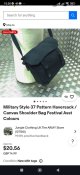 Армійська сумка (Великобританія).Розмір: 30х10х30см.
