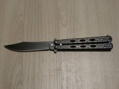 Складний ніж-метелик Балісонг Shaf A822 Чорна цегла 21.5см Balisong