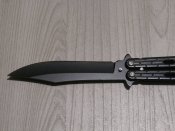 Складний ніж-метелик Балісонг Shaf A822 Чорна цегла 21.5см Balisong