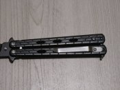 Складний ніж-метелик Балісонг Shaf A822 Чорна цегла 21.5см Balisong