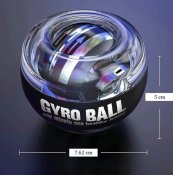Гіроскопічний кистьовий еспандер ( Гіробол ) тренажер Gyro Power круглий Gyro Power Black