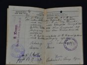 Оригинальный имперский немецкий военный билет времен Первой мировой .