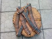 Рассыпная лента битая гильзами 7.62х54...