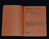 Буклет с платежными квитанциями для почтовой сберегательной книжки (чистый)