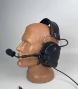 Активні навушники 3M Peltor Comtac VI з мікрофоном та виходом на рацію, колір: чорний, арт: 41154