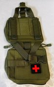 Малий універсальний медичний підсумок під аптечка - Army Green