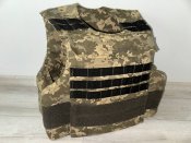 Британський бронежилет з кевларом, плитами та плитоноска в пікселі з великими кишенями для цих плит (детально в описі)
