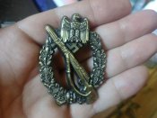 Штурмовой пехотный знак в бронзе