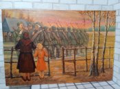 Картина соцреализм маслом 70-е года