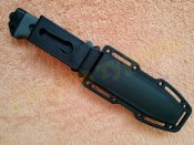 Тактический нож 4038A Grey c пилой компасом огнивом точилкой стеклобоем 27 см