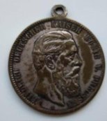 Медаль  Пруссия 1888 В Память оправлении...