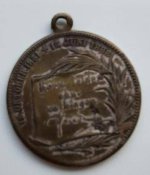 Медаль  Пруссия 1888 В Память оправлении короля Фридриха Оригинал