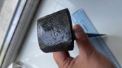 Велика сокира з квіткою чи тризубом