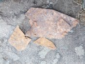 Залишки броні 45 мм гармати