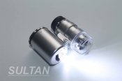 Міні-мікроскоп Лупа 60х із LED та ультрафіолетовою підсвіткою (сірий колір) (1531)