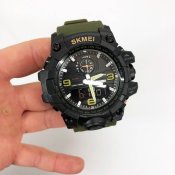 Годинник чоловічий SKMEI 1586AG ARMY GREEN