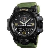 Годинник чоловічий SKMEI 1586AG ARMY GREEN