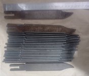Заготовки для тактичних ножів (20 шт.)