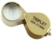 Складна портативна ювелірна лупа TRIPLET GOLD 30x-21mm