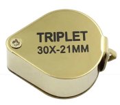 Складна портативна ювелірна лупа TRIPLET GOLD 30x-21mm