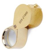 Складна портативна ювелірна лупа TRIPLET GOLD 30x-21mm