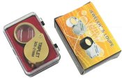Складна портативна ювелірна лупа TRIPLET GOLD 30x-21mm