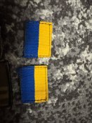 Два пагона старшого солдата та два прапорця України