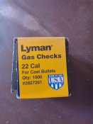 Гасчеки Lyman 223 rem 1000 штук