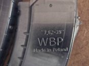 Полімерний магазин напівпрозорий WBP на 30 патронів 7.62x39mm до AK/АКМ.