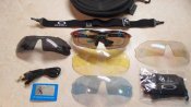 Тактические очки oakley с 5ти сменными линзами и поляризацией
