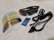 Тактические очки oakley с 5ти сменными линзами и поляризацией