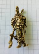 Воїн на тарілці (бронза)