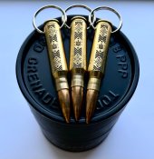 Брелок из макета 7,62х51 гравировка