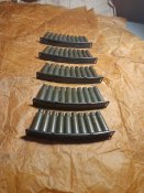 Гільзи 7.62×39 50 штук в зарядних планках
