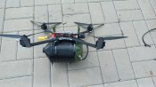 Дрон противника на оптоволокні.(З теплокамерою)