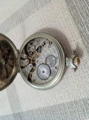 Часы карманные Швейцария, корпус из чистого никеля.