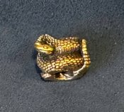 Намистина (бусина) "Gold Coiled Snake" для плетіння темляків з паракорду