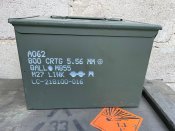 Цинк для коробів по 200 набоїв кал.5.56х45 в стрічках