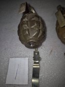Граната Ф 1 с отверствием снизу. Макет.