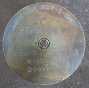 Латунна гільза 105 мм Полірована від гармати Melara. 1986 р. 2,8 кг