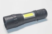 Міні-ліхтарик XPE-COB із Zoom кишеньковий USB-micro в коробочці (1506)