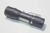 Міні-ліхтарик XPE-COB із Zoom кишеньковий USB-micro в коробочці (1506)