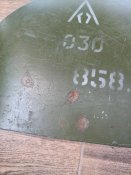 Металева плита від бронижелету орків 6Б23