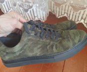 шкіряні камуфльовані кеди, розмір 42 (28см)