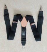 Подтяжки мужские черные V-образные Англия
