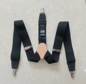 Подтяжки мужские черные V-образные Англия