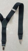 Подтяжки мужские черные V-образные Англия
