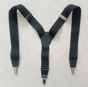 Подтяжки мужские черные V-образные Англия